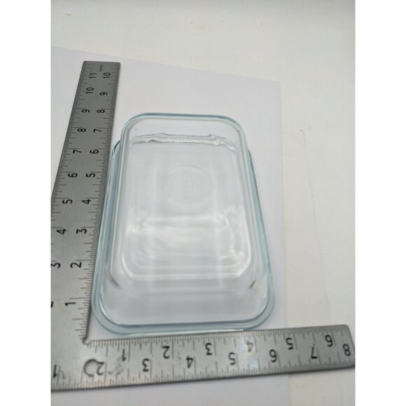 Pyrex 8602 Blue Tint Glass Baking Dish 2 Cups 473 ml 1 3/4" x 4 3/4 x 6 3/4" - Picture 5 of 8